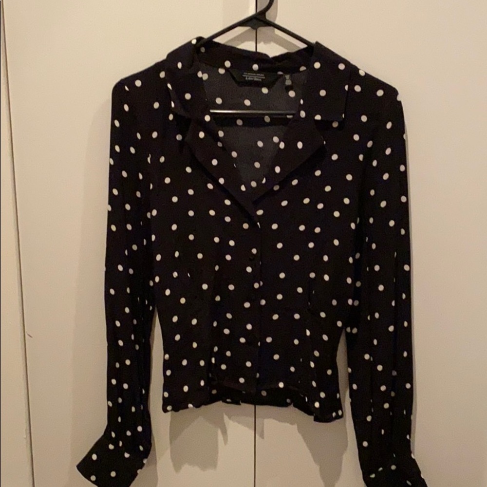Polkadot button up blouse - Picture 3 of 4